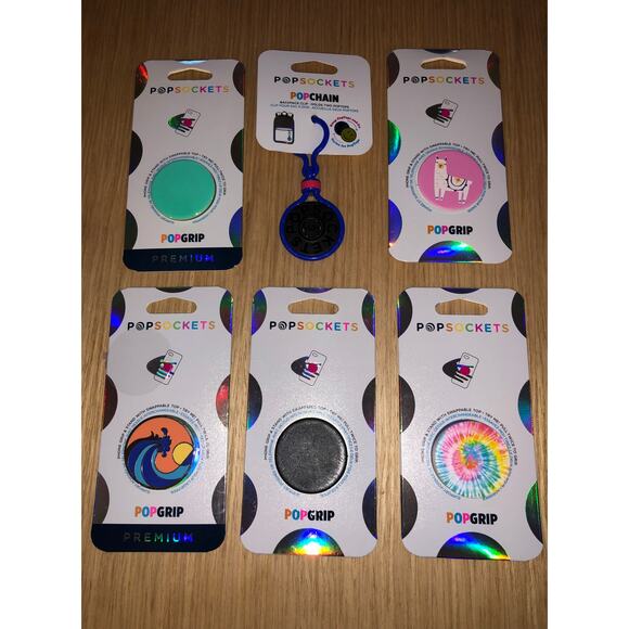 PopSockets Collapsible Grip & Stand Phones and Tablets Lot of 6